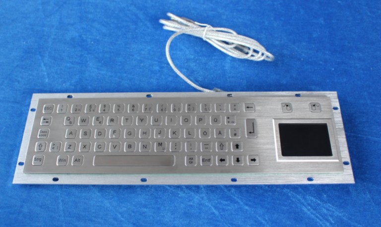 keyproline clavier inox avec touchpad b392tp