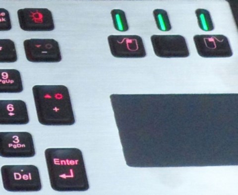 keyproline claviers industriels rétro-éclairés avec touchpad 